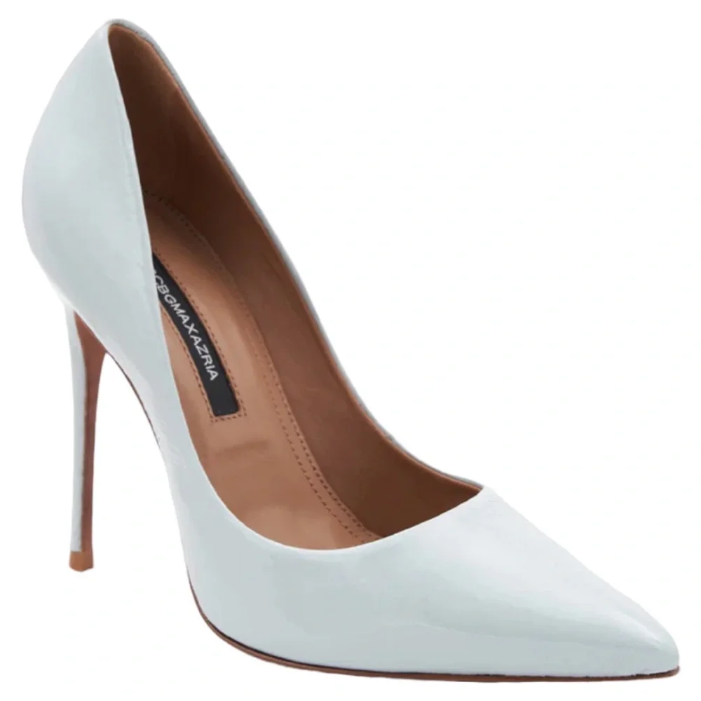 BCBGMAXAZRIA Women’s Nova Pump Crinkle Patent Blue - Picture 1 of 5